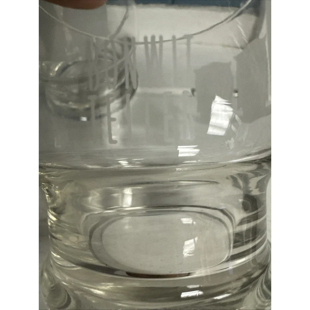4 Vtg MCM Bonwit Teller Etched‎ Frosted Owls Old Fashioned Tumbler 10 oz Glasses